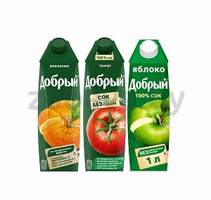 Сок, нектар «Добрый», в ассортименте, 1 л
