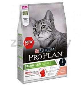 Сухой корм Purina Pro Plan для стерилизованных кошек и кастрированных котов, 1,5 кг, лосось