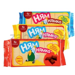 Вафли «Ням-Нямка», 200 г, в ассортименте