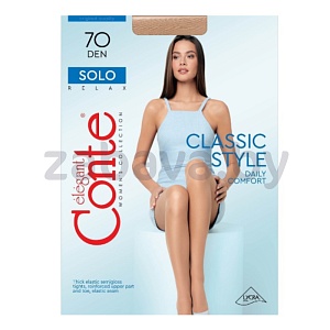 Колготки женские Conte Elegant Solo, 70 den, р-р 2-4, в ассорт.