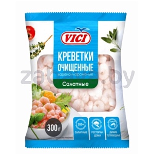 Креветки салатные, в/м, очищ., Vici, 300 г