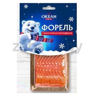 Форель «Океан в подарок», филе-кусок с кожей, с/с, в/у, 200 г