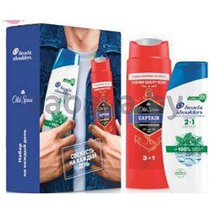 Набор подар. Head&Shoulders и Old Spice, шампунь и гель для душа, 200+250 мл
