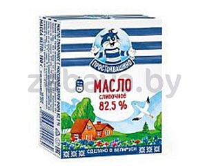 Масло сладкосливочное «Простоквашино», несоленое, 82,5%, 180 г