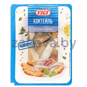 Коктейль из морепродуктов, солен. в рассоле, Vici «Фаворит», 150 г