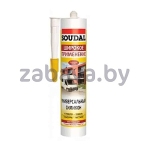 Герметик Soudal, универсальный, белый, 280 г