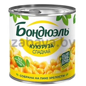 Кукуруза «Бондюэль», сладкая, 340 г