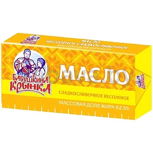 Масло сливочное «Бабушкина крынка», 82,5%, 450 г