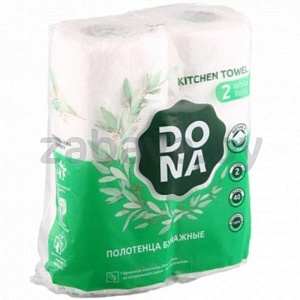 Полотенца бумажные Dona, 2 слоя, 2 рулона