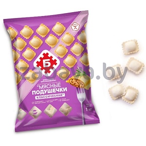 Пельмени «Мясные подушечки» «Классические», «Брестский» МК, 1 кг