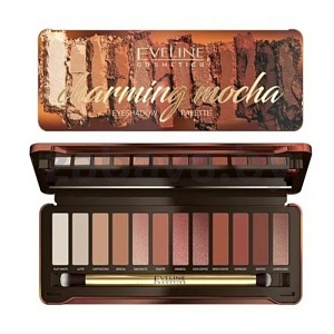 Тени для век Eveline Charming Mocha, 12 г