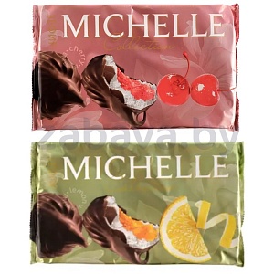 Зефир Michelle, глазир., вишня/лимон, 240 г