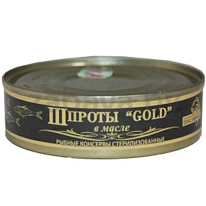 Шпроты в масле «Браславрыба» Gold, 160 г