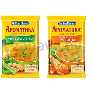 Бульон-приправа Gallina Blanca «Ароматика», универсальная/курица, 90 г