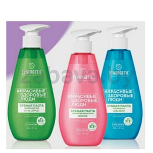 Зубная паста Synergetic, 240 г, в ассорт.