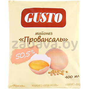 Майонез Gusto «Провансаль», 50,5%, 400 мл
