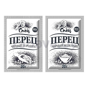 Перец черный «Спец», молотый или горошек, 20 г