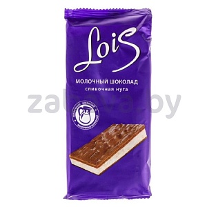 Плитка кондит. Lois, нуга сливочн., РФ, 80 г