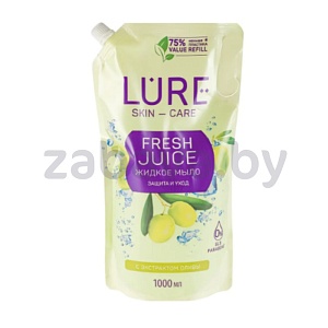 Жидкое мыло Lure, с экстрактом оливы, 1 л