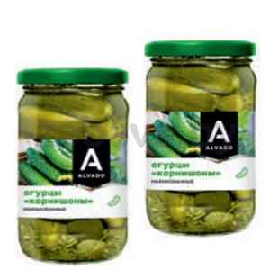 Огурцы корнишоны маринов. Alvado, 350 г