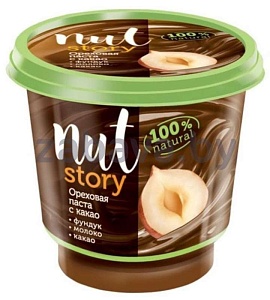 Паста Nut Story, шоколадно-ореховая с добавлением какао, 350 г