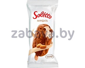 Мороженое Soletto Cioccolato Mandorla «Миндаль», молочный шоколад, 75 г