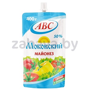 Майонез ABC «Моковский», 50%, 400 г