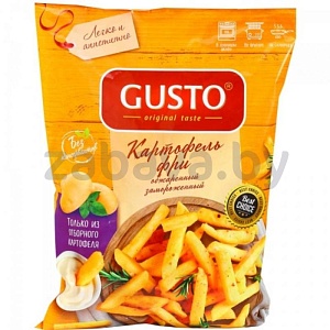 Картофель фри Gusto, обжаренный, замороженный, 750 г