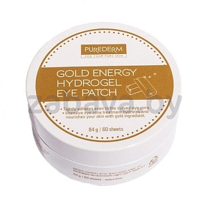 Патчи гидрогелевые Purederm Gold Energy Hydrogel Eye Patch, 87 г