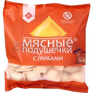 Пельмени «Мясные подушечки» с грибами, 430 г, «Брестский» МК