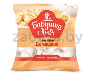 Пельмени «Бабушка Аня» «Домашние», свинина-говядина, зам., 430 г
