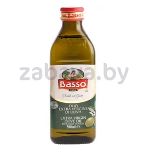 Масло оливковое Basso Extra Virgin, нераф., 500 мл