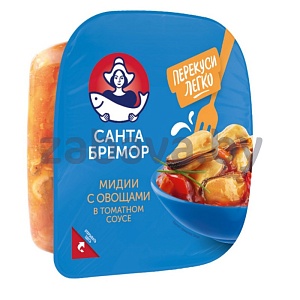 Салат «Санта Бремор» «Мидии с овощами», 150 г