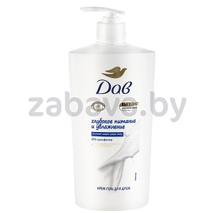 Крем-гель для душа «Дав», глубок. питан. и увлажн., 1 л