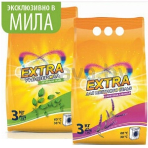 Стиральный порошок Extra, универсальн./для цветного, 3 кг