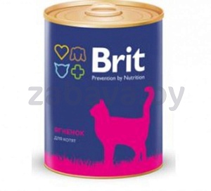 Консервы Brit для котят, паштет с ягненком, 340 г
