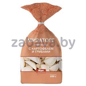 Вареники «Мираторг», картофель-грибы, п/ф, замор., 600 г