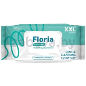 Полотенца влажные Floria XXL, 60 шт.