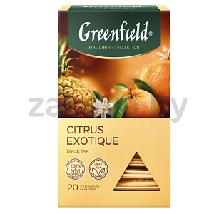 Чай черный Greenfield, citrus exotique, 20 пир.