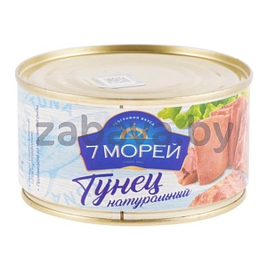 Консервы рыбные «7 морей», тунец натур., РФ, 240 г