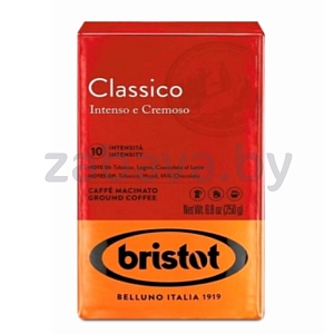 Кофе Bristot Classico Intenso e Cremoso, жар. мол., 250 г