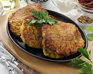 Оладьи картофельные, фаршированные мясом, 1 кг