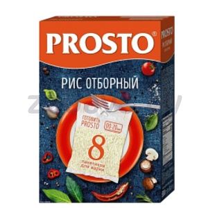 Рис Prosto «Отборный», в пакетах для варки, 500 г