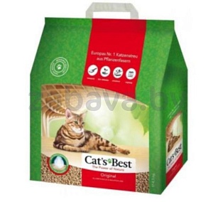 Наполнитель древесный комкующийся Cat’s Best Original без запаха, 5 л