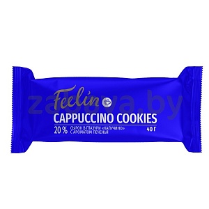 Сырок творожный Feelin, капучино-печенье, 20%, 40 г