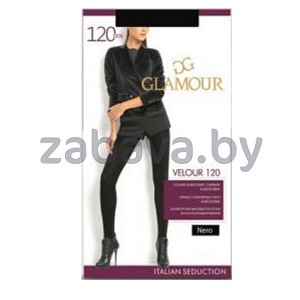 Колготки женские Glamour Velour, 120 ден, р. 2–5