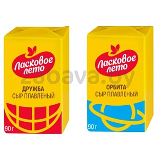 Сыр плавленый «Ласковое лето» «Дружба» или «Орбита», 90 г