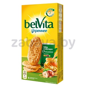 Печенье BelVita «Утреннее», фундук-мед, 225 г