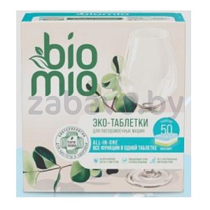 Таблетки для ПММ BioMio Multi, эвкалипт, 50 шт.