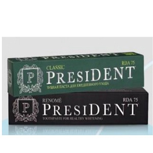 Паста зубная President classic/renome, 75 г